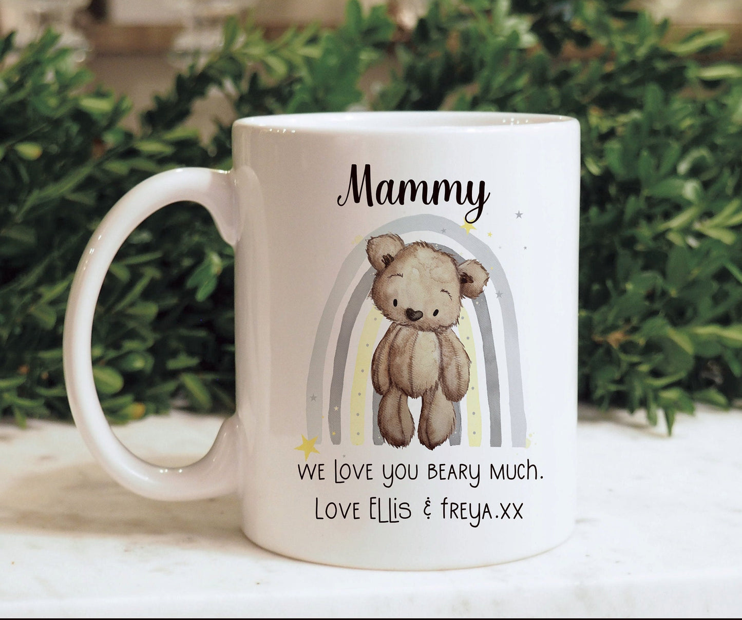 Mammy Mug Gift Set, Mothers Day Gift, Gift For Nanna, Gift For Nan, 1st Mothers Day, Teddy Bear Mum Mug