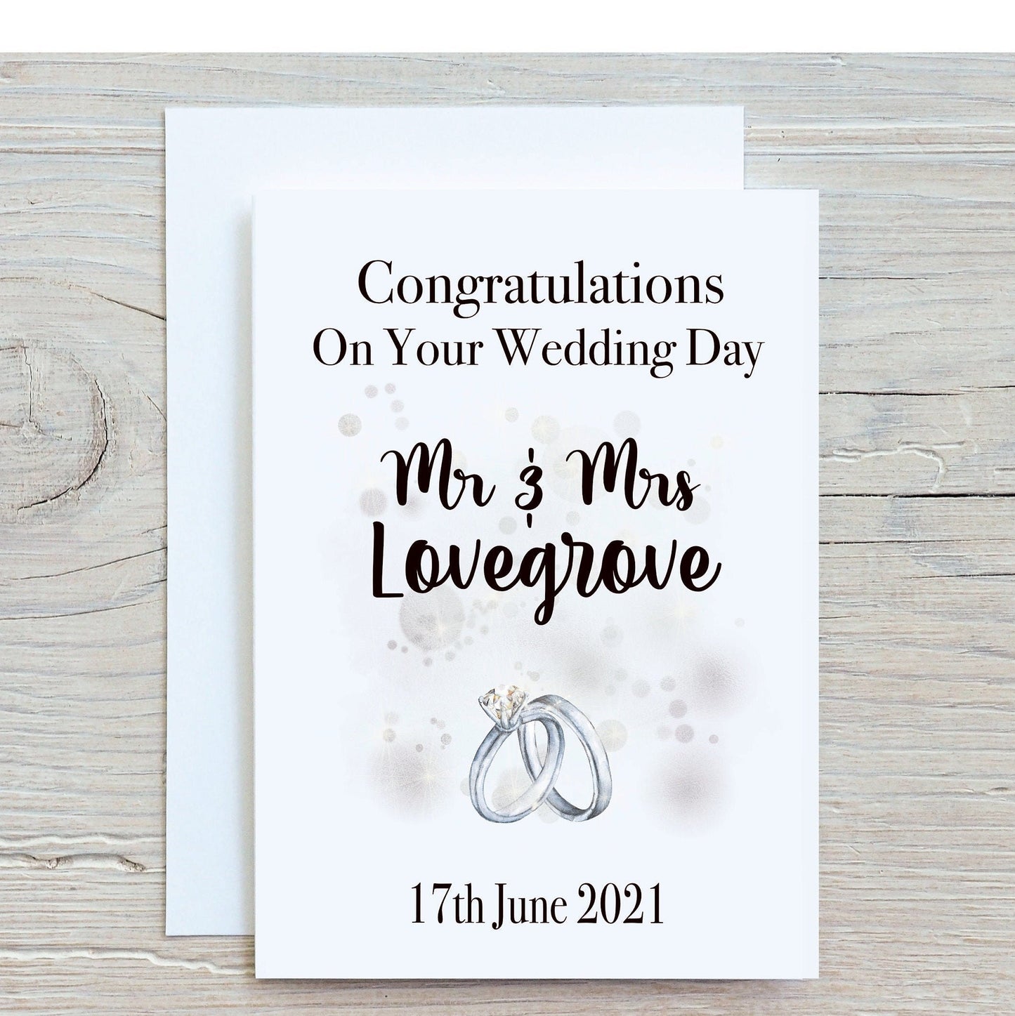 Wedding Day Card, Bride And Groom Card, Newly Wed Card, Mr And Mr Wedding Card, Mrs And Mrs Card