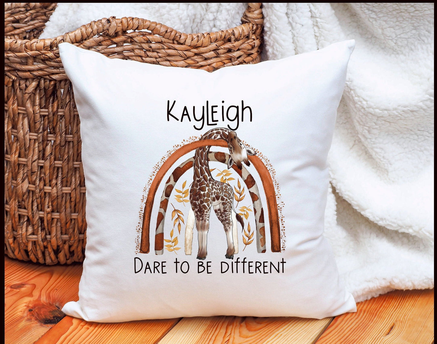 Giraffe Tote Bag, Personalised Giraffe Design Tote Bag, Personalised Tote Bag Gift, Personalised Shopping Bag