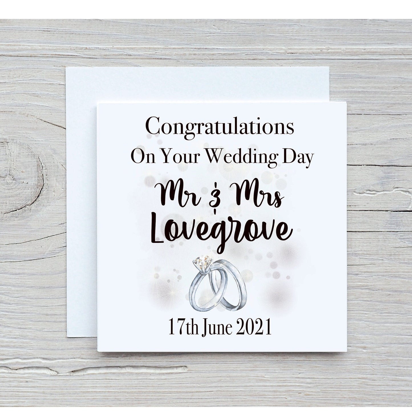 Personalised Wedding Card, Bride And Groom Card, Newly Wed Card, Mr And Mr Wedding Card, Mrs And Mrs Card