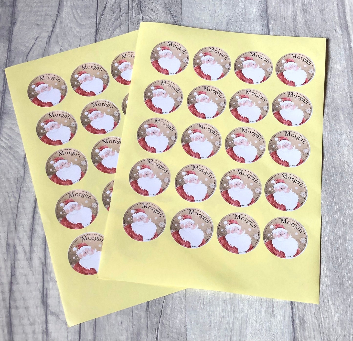 Santa Please Stop Here Sign, Personalised Father Christmas Please Stop Here Window Sign, Waiting For Santa Sign