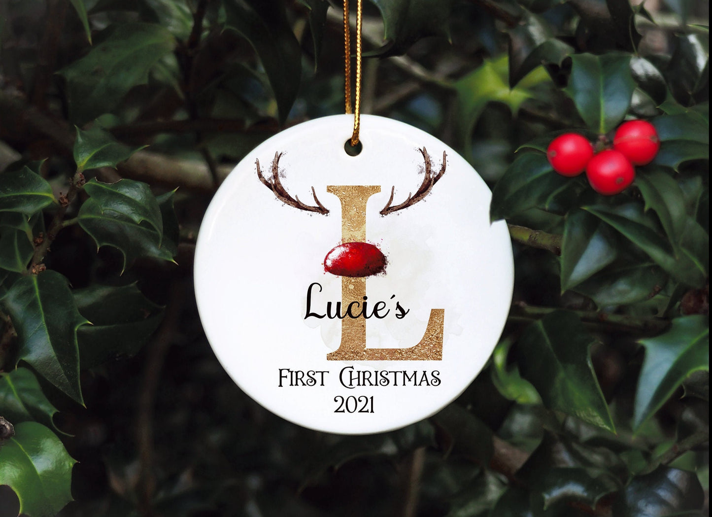 Personalised Baby's First Christmas Bauble, First Christmas Bauble, Personalised Baby First Christmas Bauble, Baby Tree Decoration