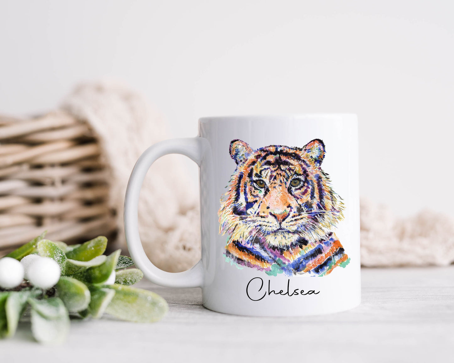 Tiger Mug, Gift For Her, Gift For Him, Birthday Gift, Year Of The Tiger Gift