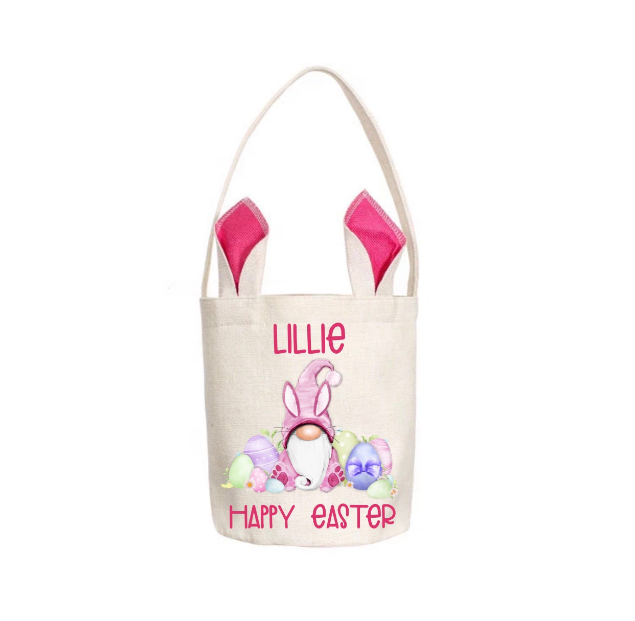 Easter Basket, Personalised Kids Easter Bag, Easter Bunny Bag