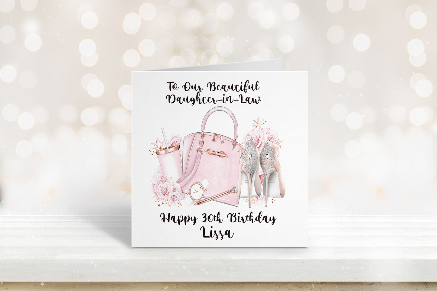 40th Birthday Card, Personalised Birthday Card, Friend Birthday, Niece, Sister, Sister-in-law, Daughter Birthday Card, Any Age