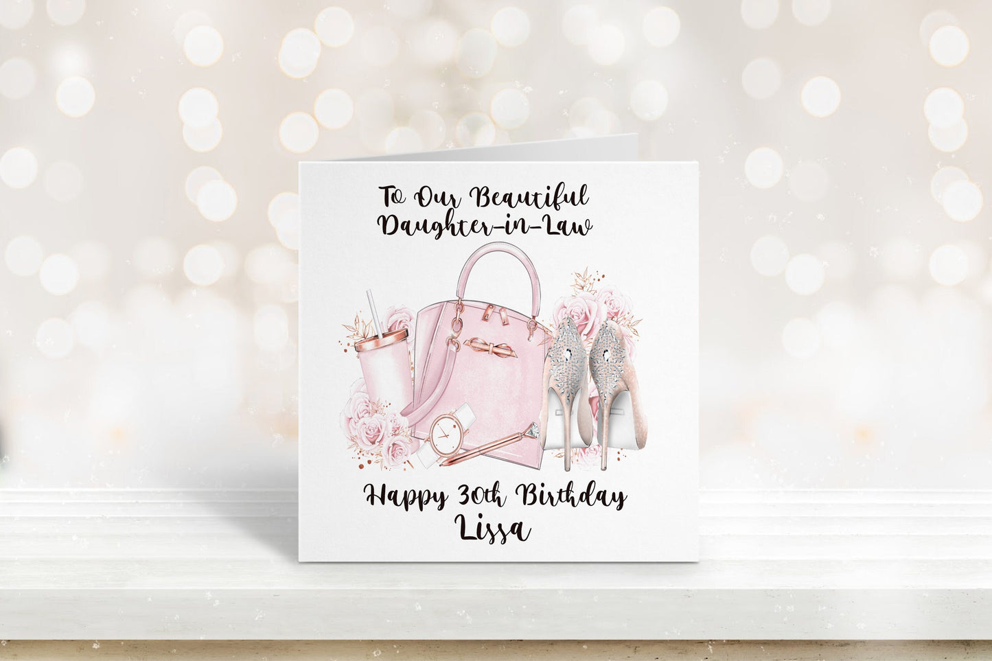 40th Birthday Card, Personalised Birthday Card, Friend Birthday, Niece, Sister, Sister-in-law, Daughter Birthday Card, Any Age