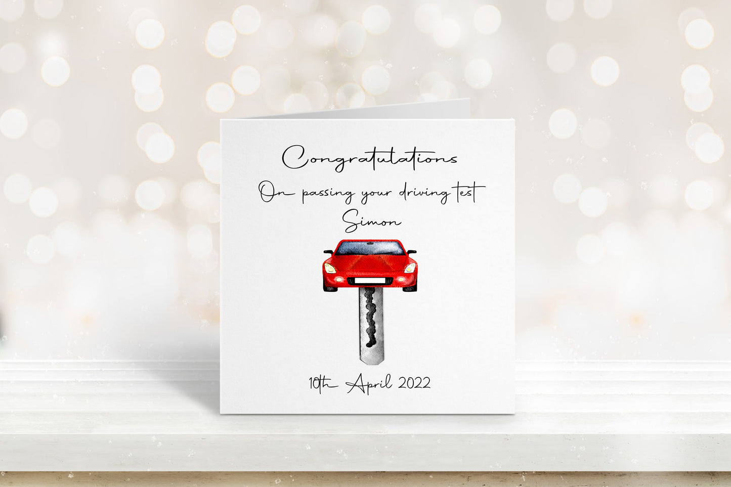 Driving Test Card, Congratulations Card, Card For Him, Card For Her