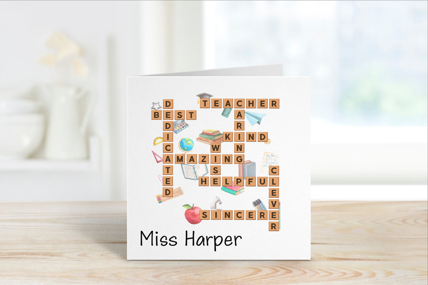 Teacher Card, Personalised Card For Teacher, Thank You Teacher Card, Head Teacher Card, TA Card