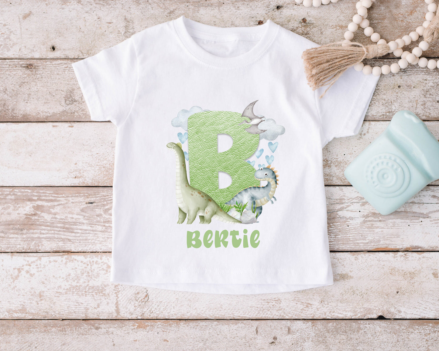 Kids Dinosaur Tshirt, Personalised T-shirt For Kids, Girls Tshirt, T Shirt For Kids, Kids Personalised Birthday Dino Tshirt