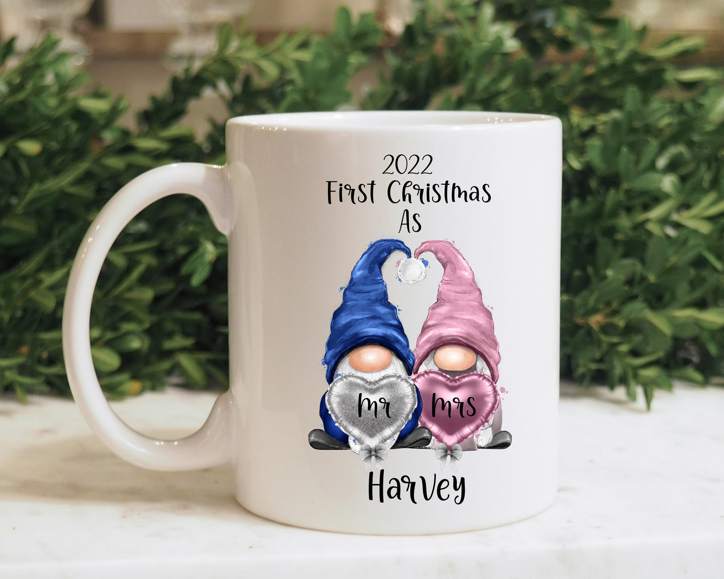Couple Christmas Gifts, Gonk Mugs For Couples, Gonk Mugs For Mr And Mrs, 1st Christmas As Mr And Mrs Gift Set