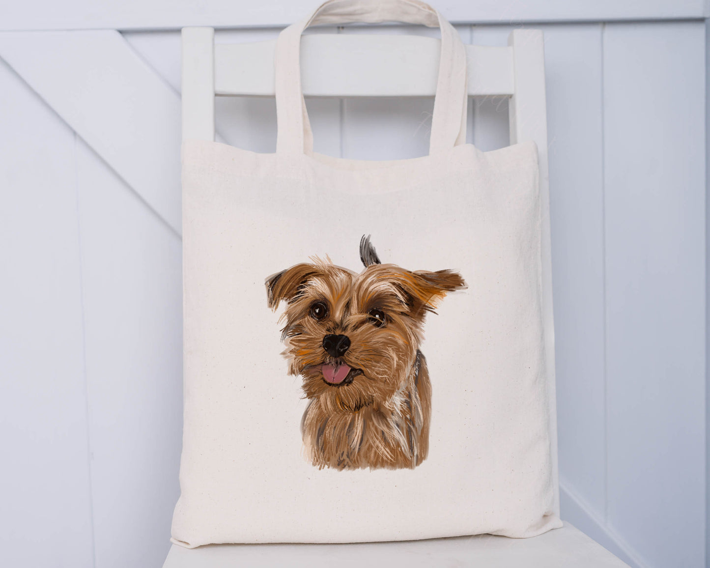 Yorkie Tote Bag, Personalised Dog Tote Bag, Personalised Gift For Her, Gift for Friend, Gift For Nana, Gift For Mum