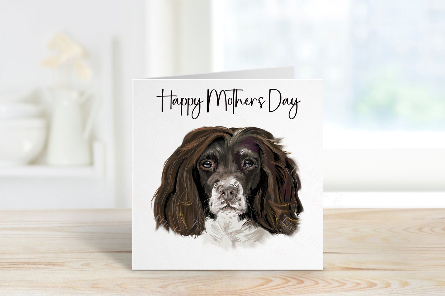 Dog Mothers Day Card, Dog Mum Card, Mothers Day Card For Nan, Mothers Day Card For Nanny, Springer Spaniel Mothers Day Card For Mom