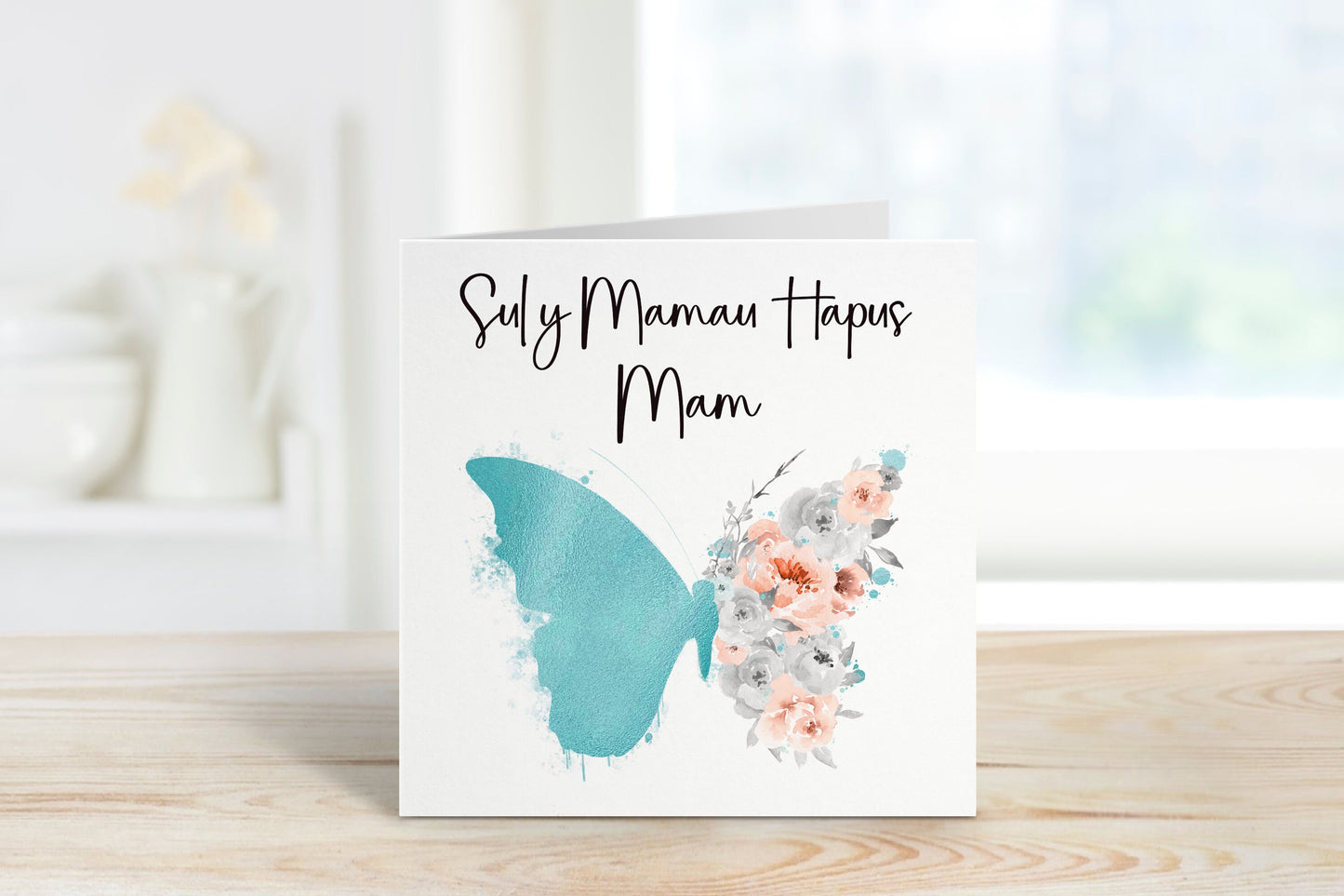 Welsh Mothers Day Card For Nain, Sul y Mamau Hapus, Welsh Mother's Day Card, Mam Mother's Day Card, Card For Nain