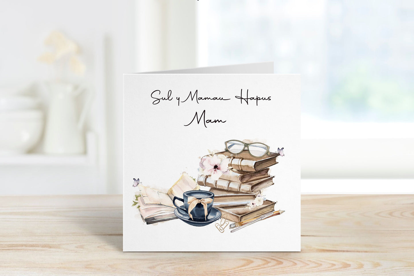 Cerdyn Cymraeg Sul y Mamau, Welsh Mothers Day Card, Sul y Mamau Hapus, Welsh Mother's Day Card, Mam Mother's Day Card, Card For Nain