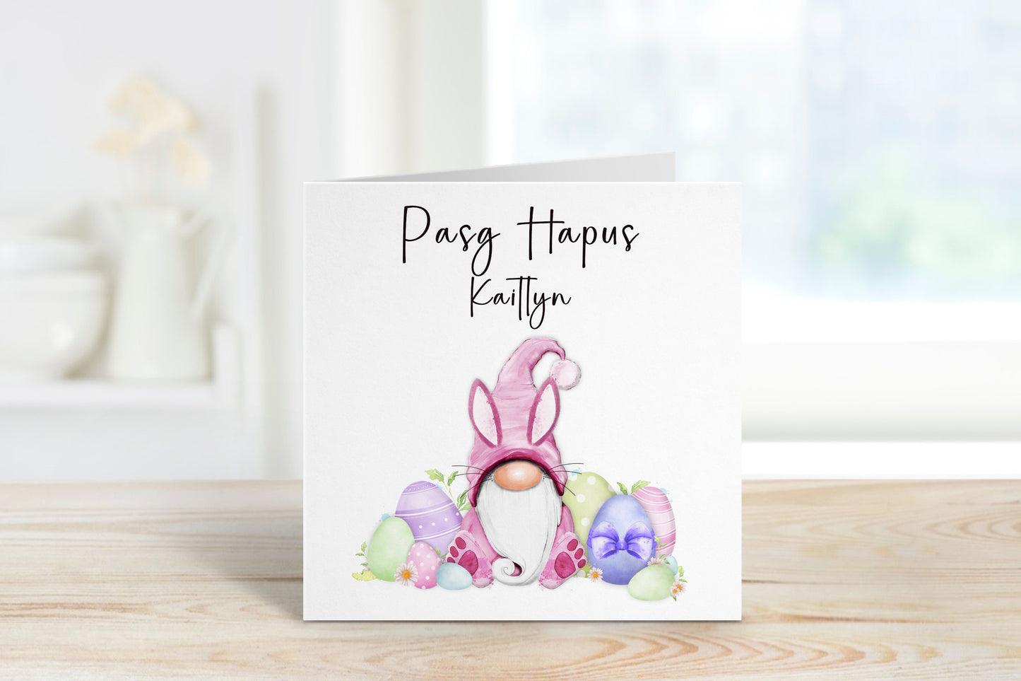 Pasg Hapus,Cerdyn Cymraeg Pasg Hapus, Welsh Easter Card, Carden Pasg Hapus, Easter Gonk