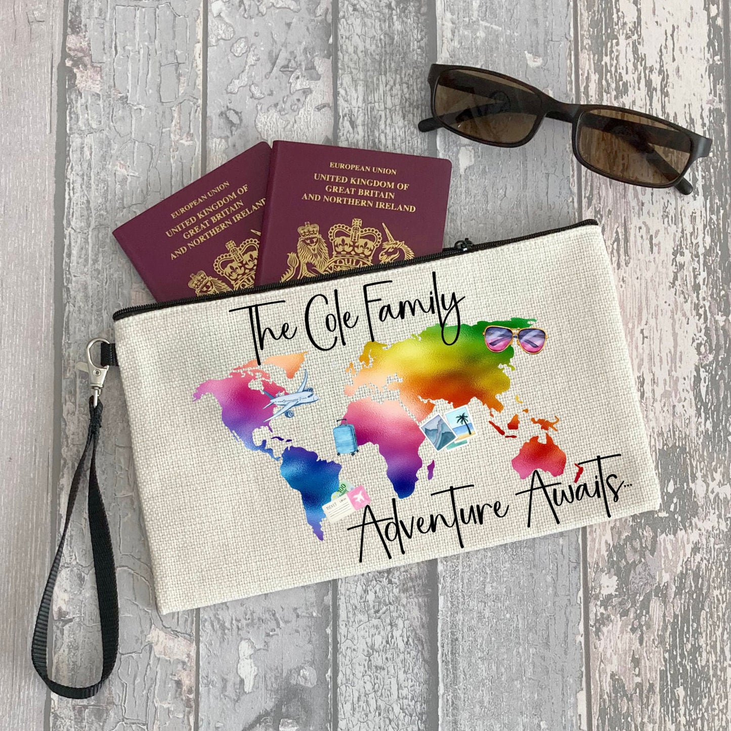 Travel Documents Wallet, Personalised Passport Holder, Family Passport Holder, Family Passport Wallet, Passport Cover