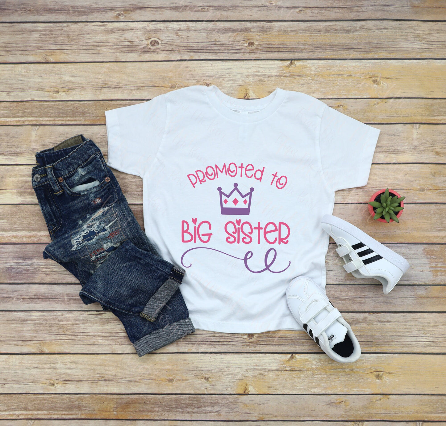 Promoted To Big Sister T-Shirt, Baby Announcement TShirt, Big Sister T-Shirt