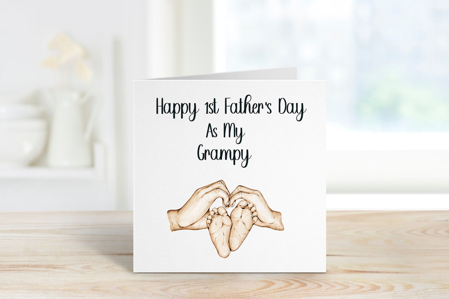 1st Father's Day Card ,1st Father's Day As My Daddy, Daddy, Grampy, Grandad, Dad, Grandpa, Baby First Fathers Day Card, Bampy Father's Day