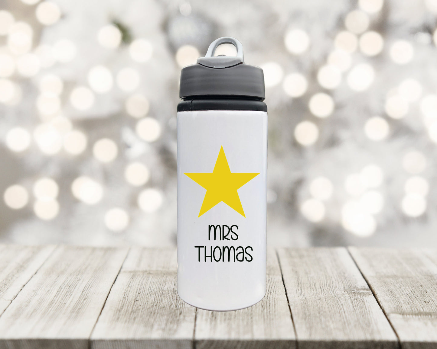 Personalised Teacher Gifts, Personalised Water Bottle, Water Bottle Gift For Teacher, Drinks Bottle, Star Design Drinks Bottle
