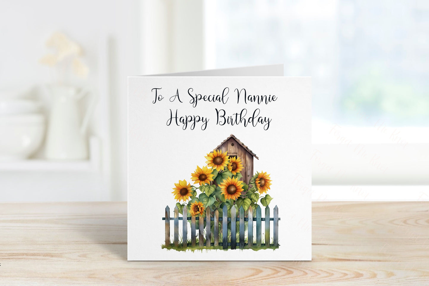 Personalised Nanny Birthday Card, Personalised Birthday Card For Her, Any Age Birthday Card, 18, 21, 30, 40