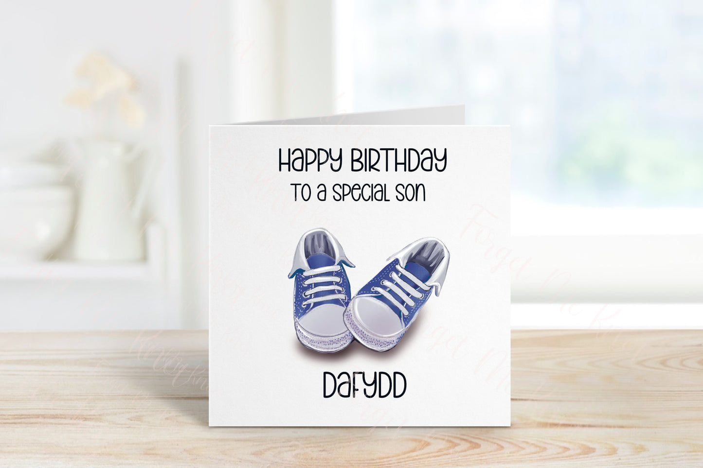 Personalised Nephew Birthday, Trainer Design Birthday Card, Any Age, 1st, 2nd, 3rd, 4th, 5th, 6th Nephew Birthday Card
