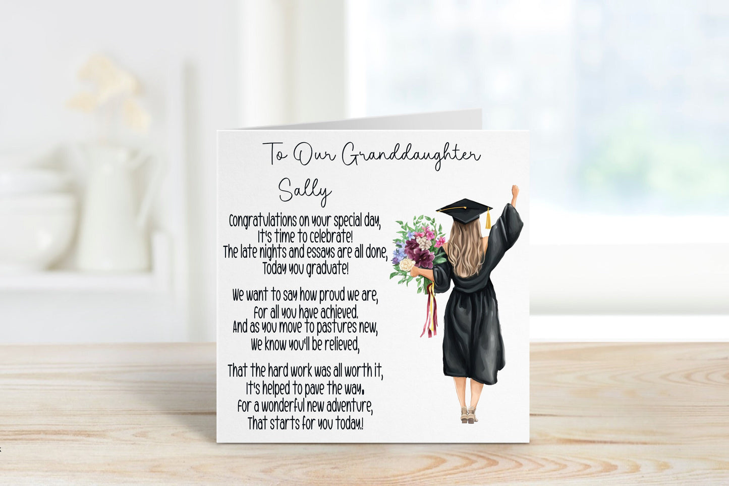 Granddaughter Graduation Card, Personalised Graduation Card For Her, Graduation Card For Granddaughter
