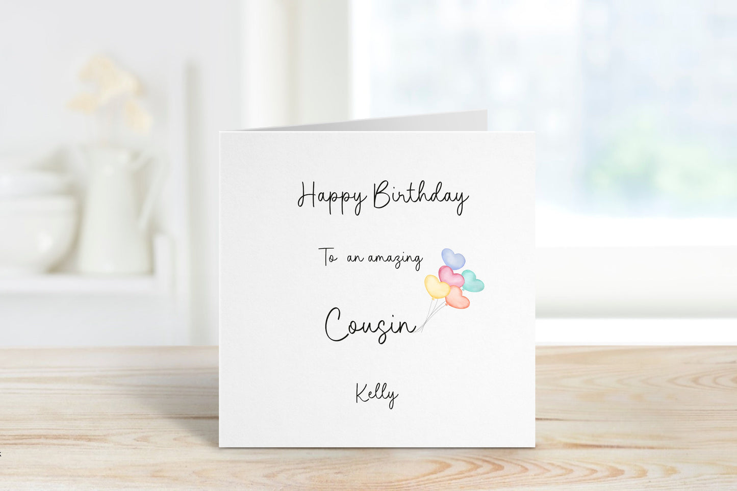 Personalised Cousin Birthday Card, Birthday Card For Cousin, Birthday Cards For Her, Any age Birthday Card, 30th Birthday For Cousin, 40th