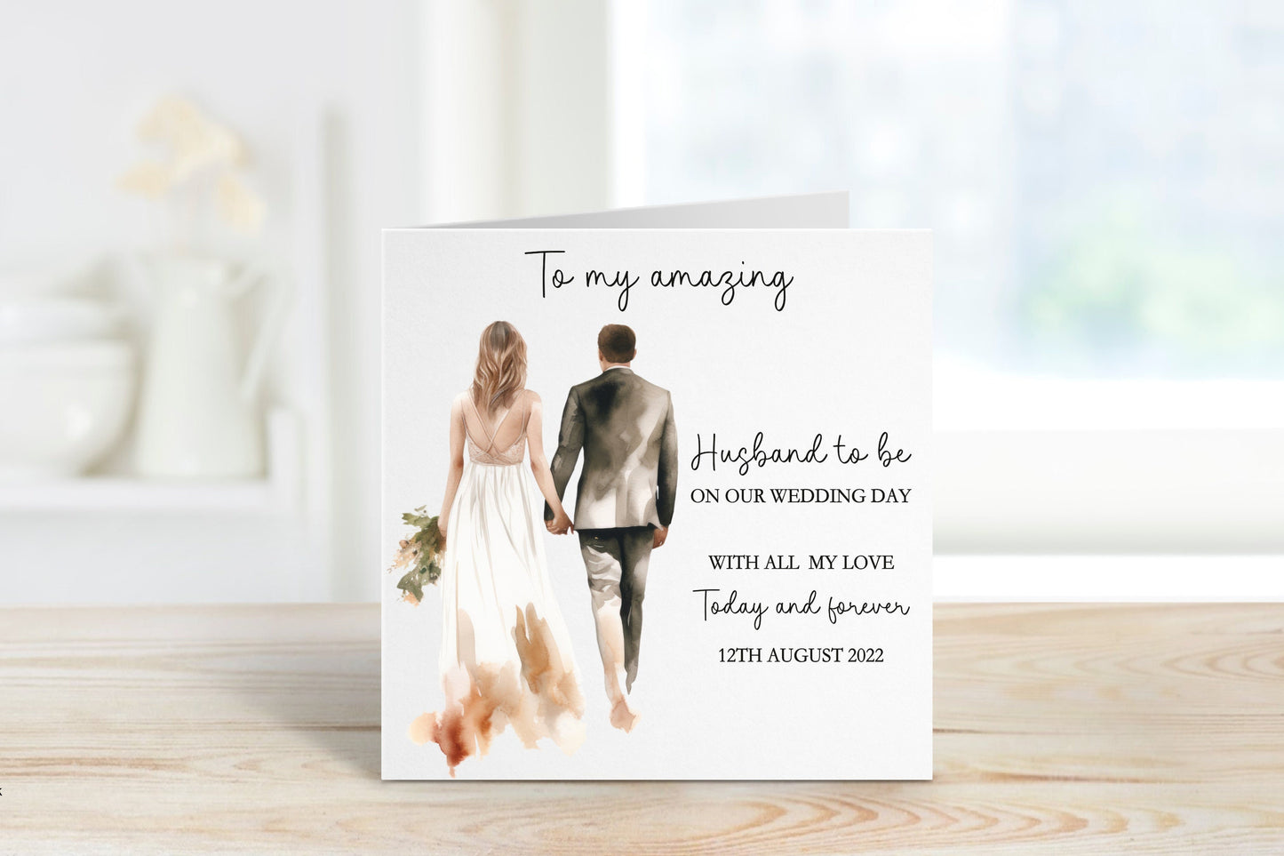 Husband To Be Wedding Day Card, Wedding Day Card For Husband To Be, Wedding Day Card For Groom