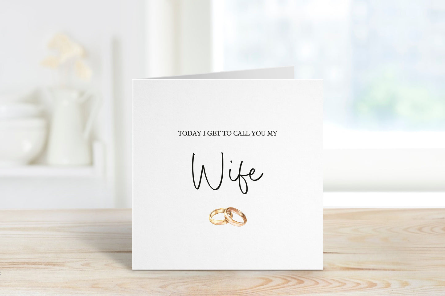 Wife To Be Wedding Day Card, Wedding Day Card For WifeTo Be, Wedding Day Card For Bride, For My Bride On Our Wedding Day