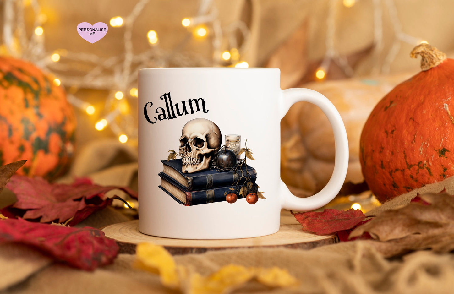 Personalised Vintage Halloween Mug, Halloween Mug, Autumn Mug, Personalised Halloween Mug, Vintage Halloween Witch Mug