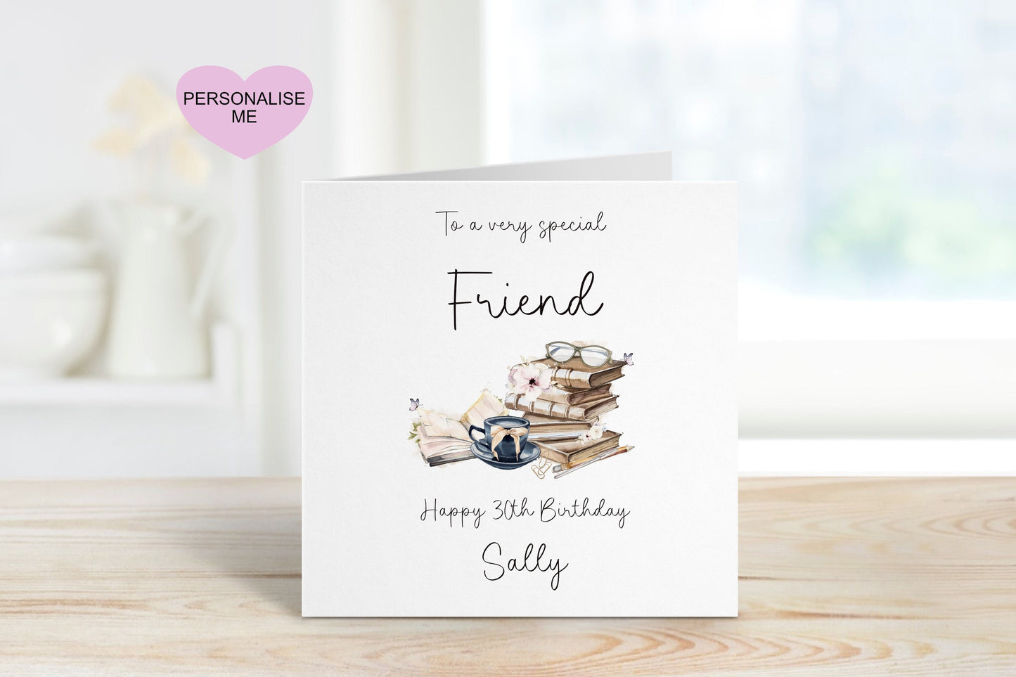 Personalised Special Friend Birthday Card, Friend Birthday Card, Birthday Cards For Any age, 60th Birthday For Friend