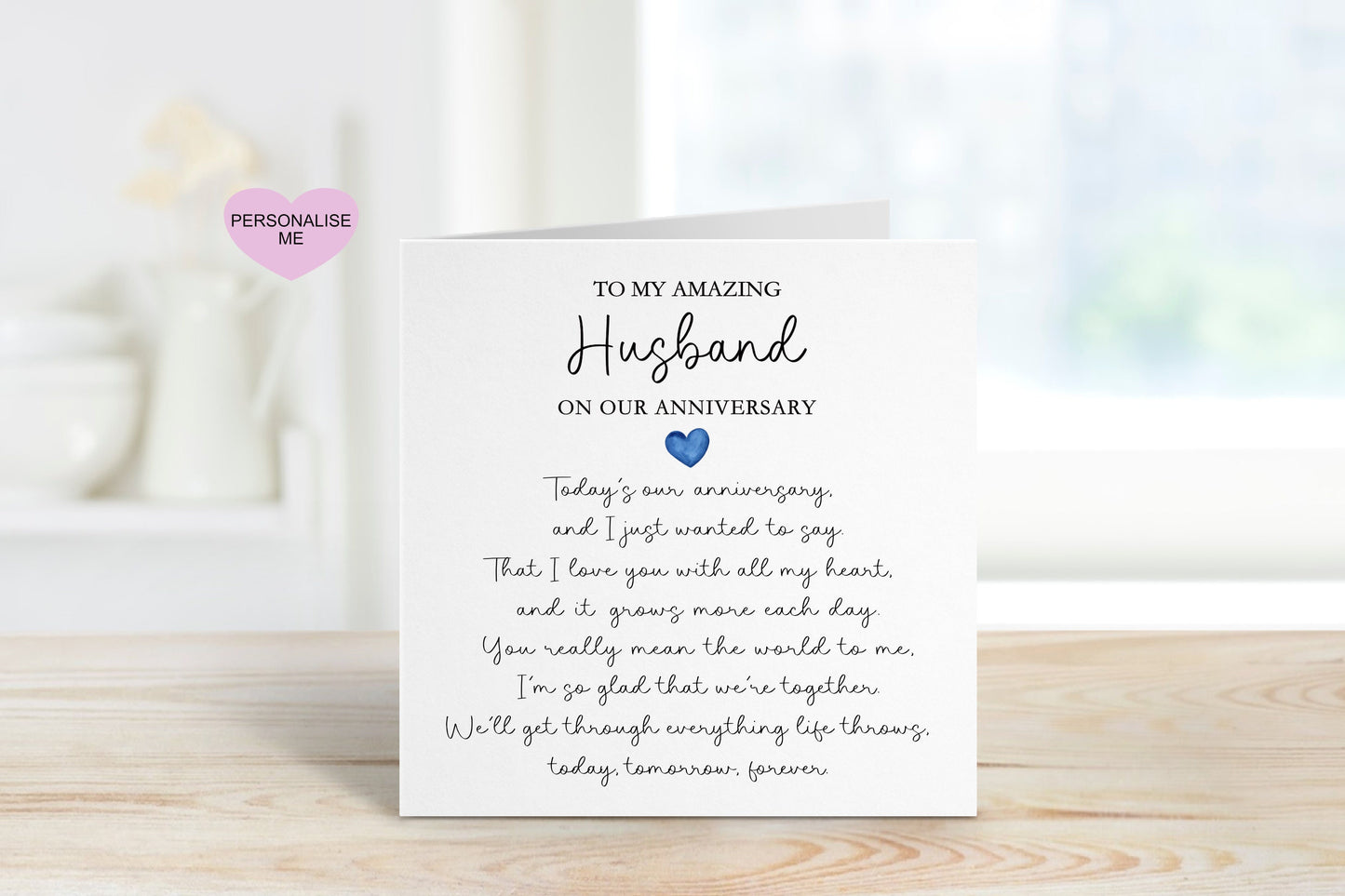 Wife Wedding Anniversary Card, Anniversary Card For Wife, Wedding Anniversary Poem Card