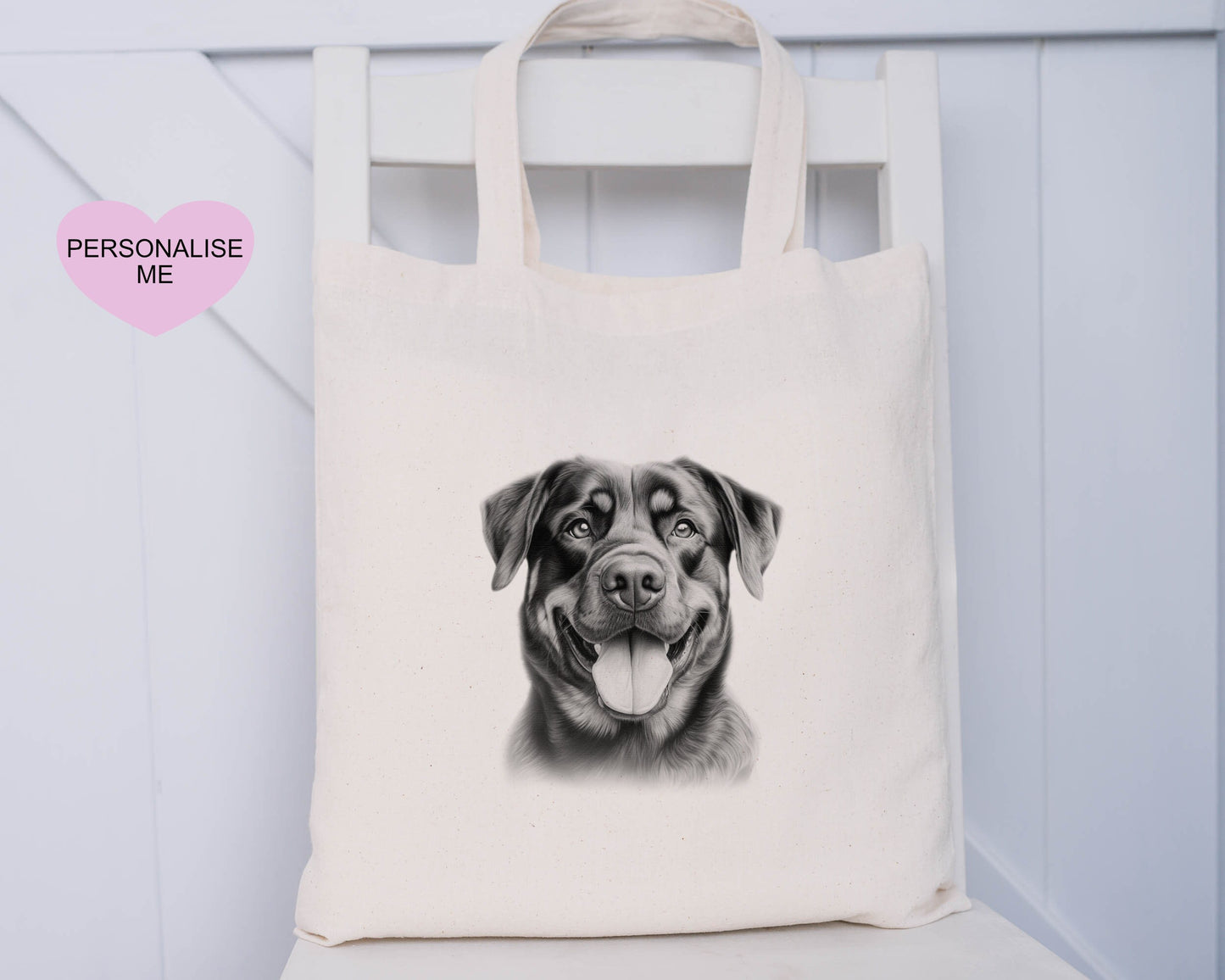 Dog Tote Bag, Personalised Tote Bag, Akita, Rottweiler, Black Lab, Golden Lab, Cockapoo, Yorkie, Staff, Springer Spaniel, Cocker, Samoyed