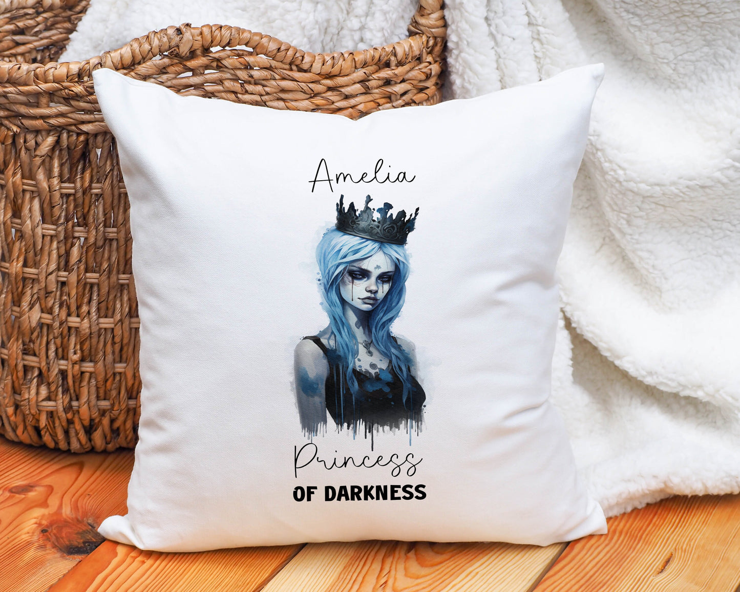 Princess Of Darkness Hot Water Bottle, Gift For Goth Girl, Hot Water Bottle Cover, Granddaughter Gift, Xmas Gift For Goth Daughter