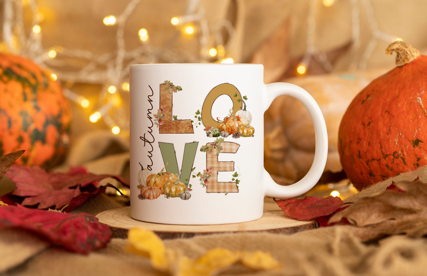 Love Autumn Mug, Fall Mug, Pumpkin Spice And All Things Nice, Autumn Gifts, Autumn Mug