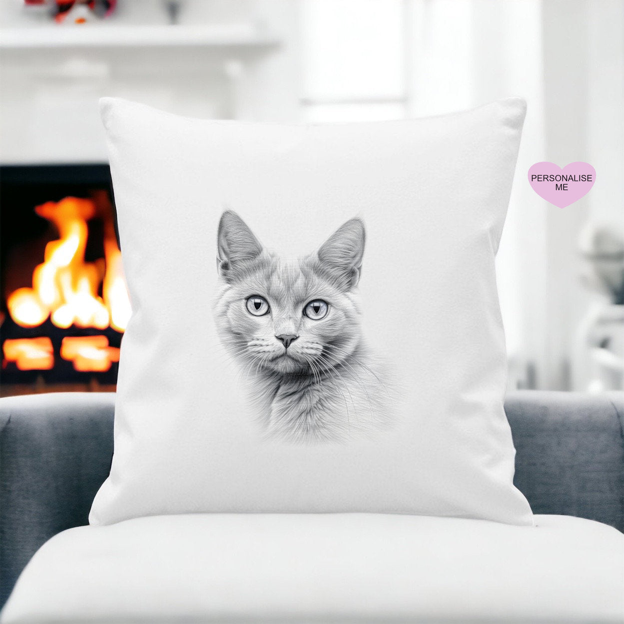 Cat Cushion, Personalised Cat Pillow Gift, Choose From Different Cat Breeds For This Luxury Cushion Gift