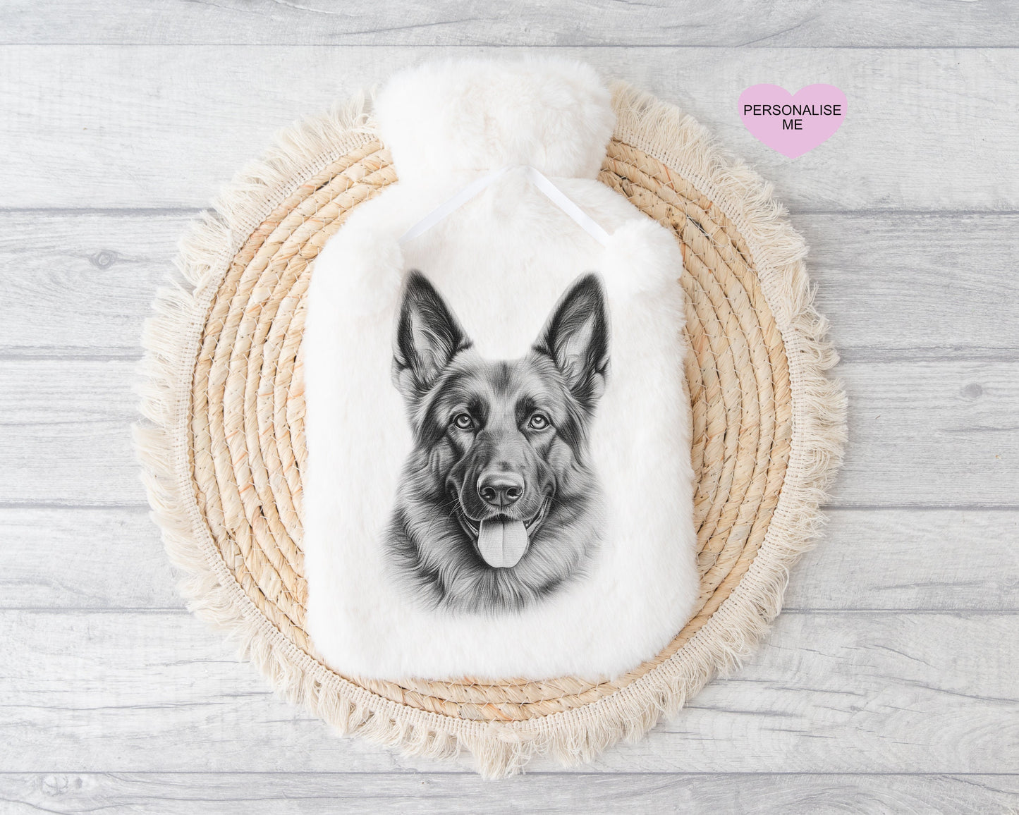 Border Collie Gift, Personalised Hot Water Bottle, Dog Xmas Gift, Xmas Gift For Dog Lover