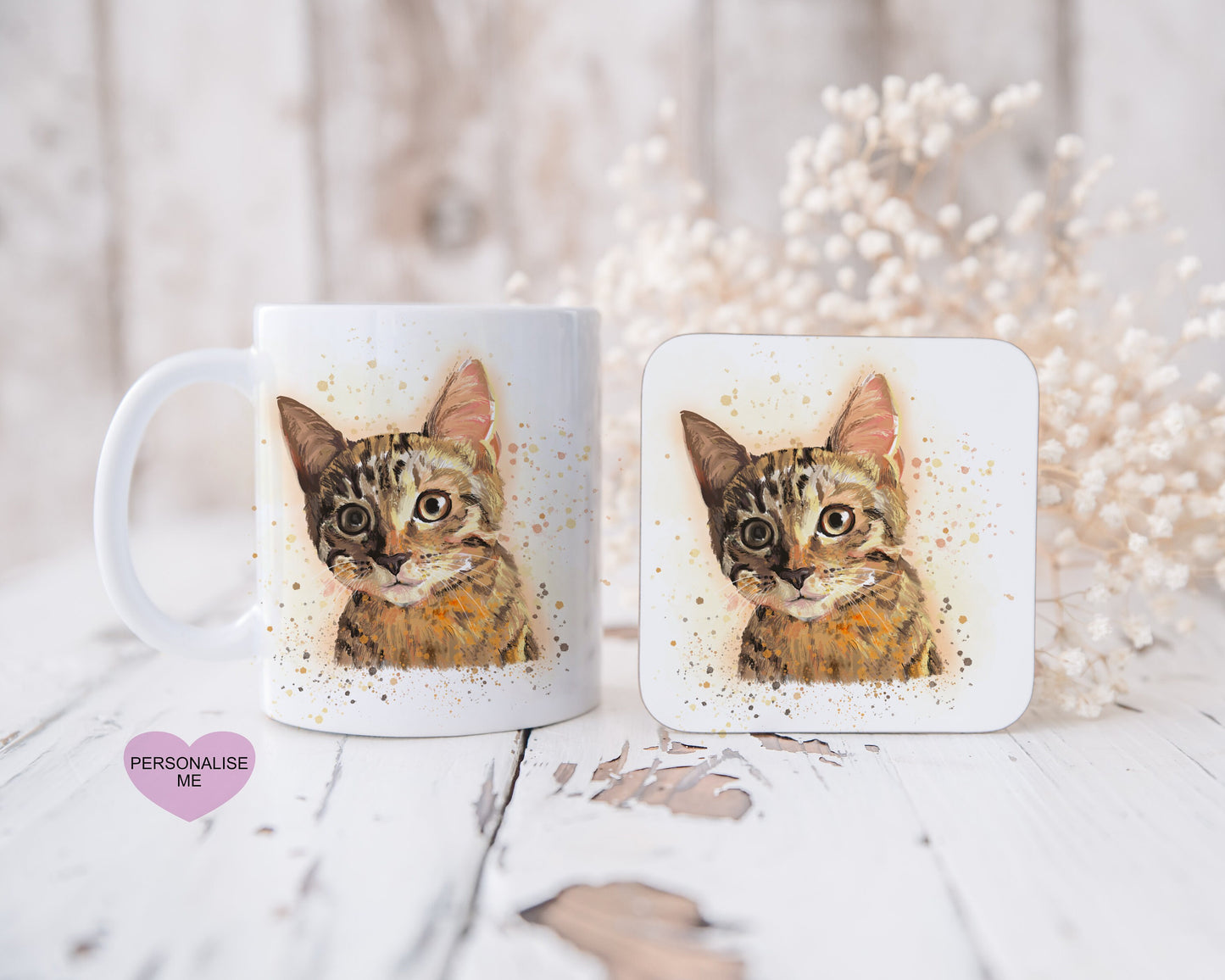 Cat Gifts, Tabby Cat Mug, Cat Design Mug, Gift For Her, Gift For Him, Cat Christmas Gift, Secret Santa Gift, Stocking Filler