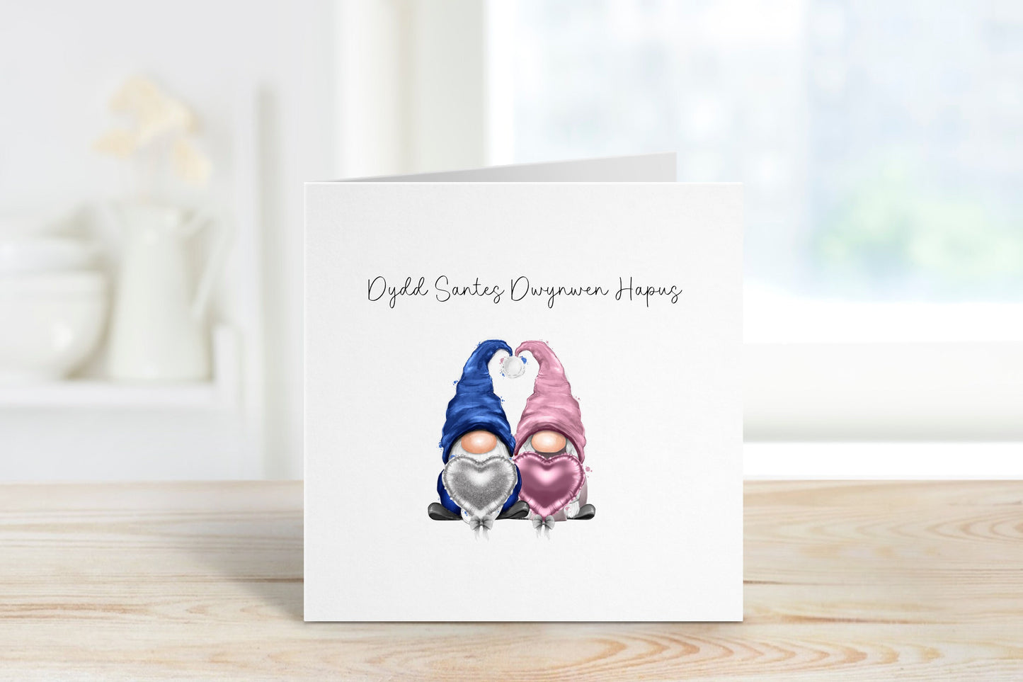 Welsh Valentine's Day Card, St Dwynwen's Day Card, Card For Her, Card For Him, Dydd Santes Dwynwen Hapus, Happy St Dwynwen's Day, Gonk Card