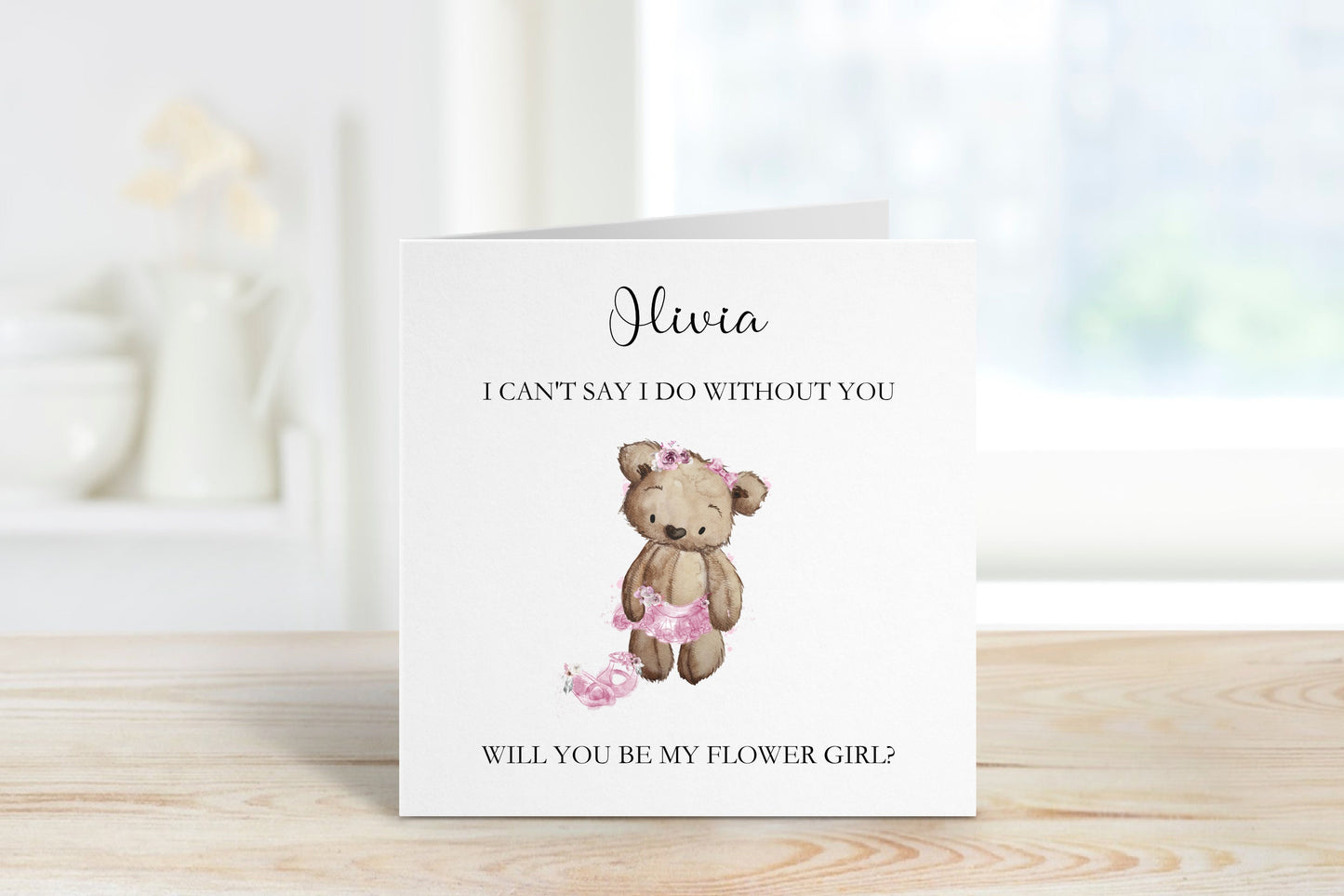 Flower Girl Proposal Card, Personalised Flower Girl Proposal Card, Will You Be My Flower Girl? Bridesmaid Proposal Card