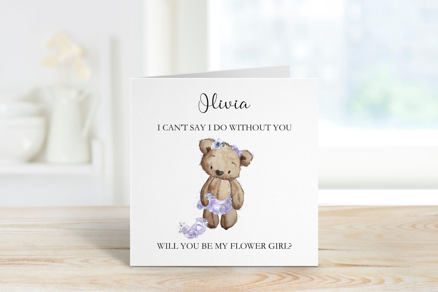 Flower Girl Proposal Card, Personalised Flower Girl Proposal Card, Will You Be My Flower Girl? Bridesmaid Proposal Card