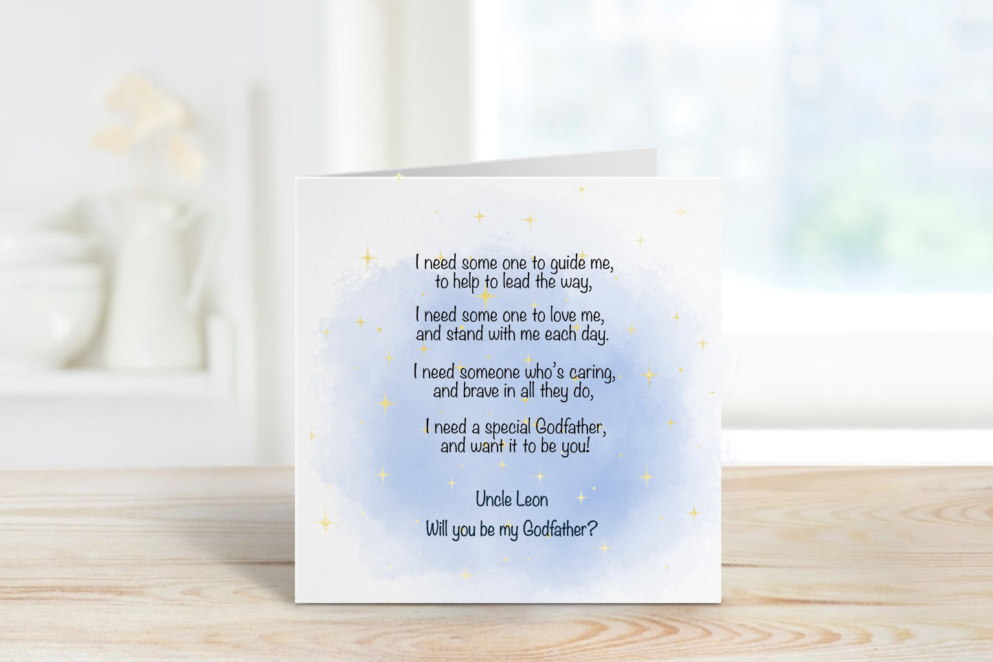 Guardian Proposal Card, Godfather Proposal Christening Card, Godmother Proposal Baptism Card, Will You Be My Godparent