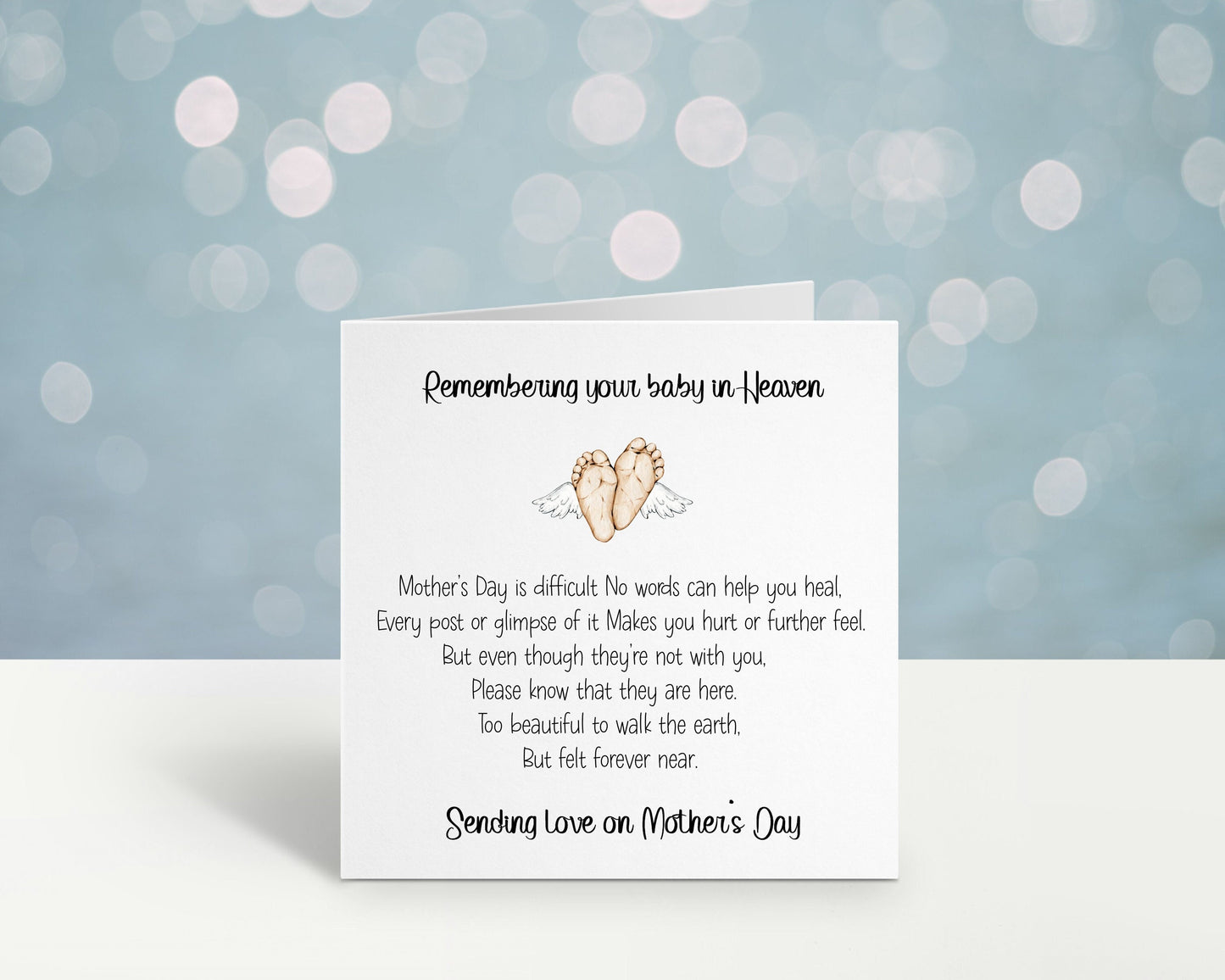 Baby In Heaven Mother's Day Card, Angel Baby Mother's Day Card