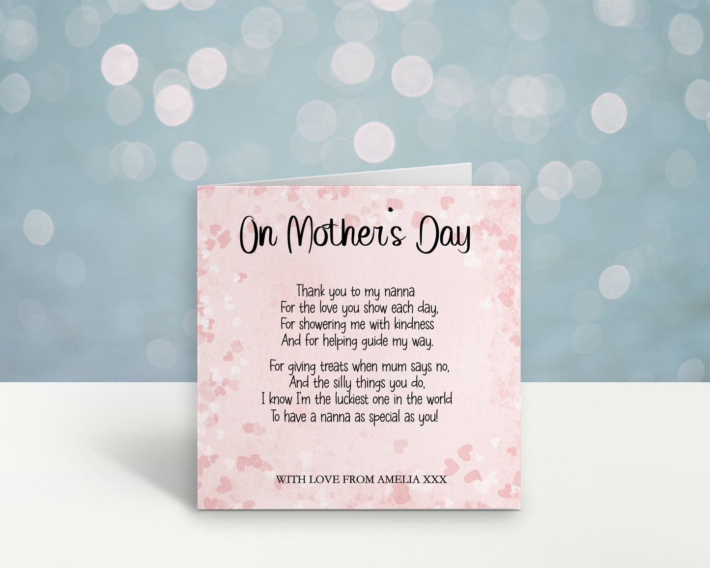 Mothers Day Card, Mothers Day Card For Nannie, Step mum Gifts, Mothers Day For Nan, Grandma, Mothers Day Card For Mamgu