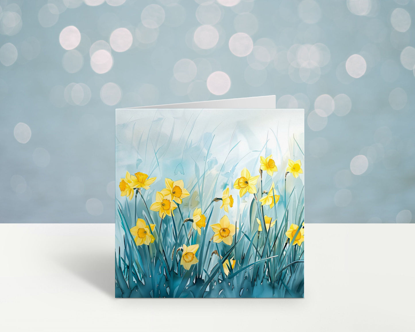 Blank Card, Picture Only Card, Daffodil Greeting Card