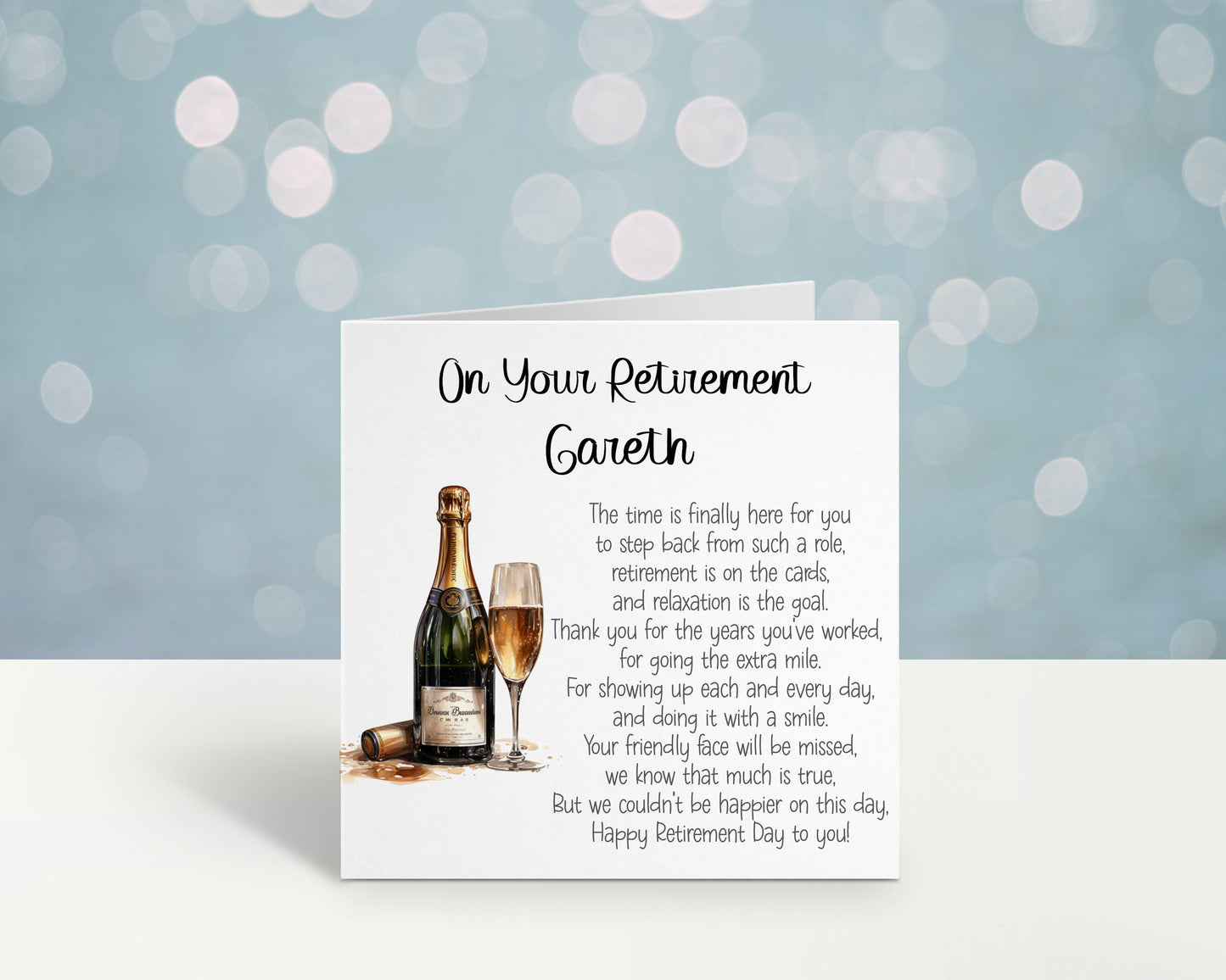 Retirement Card, Personalised Retirement Card For Him, Personalised Retirement Card For Her, Male Retirement Card, Female Retirement Card