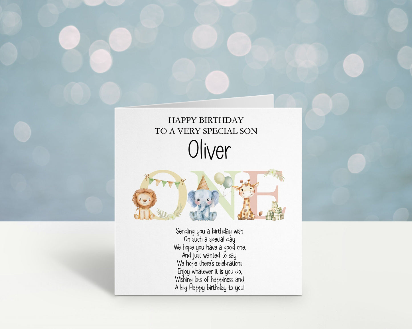 1st Birthday Card, Personalised First Birthday Card For A Special Great Niece, Special Little Girl, 1st Birthday Card Great Granddaughter