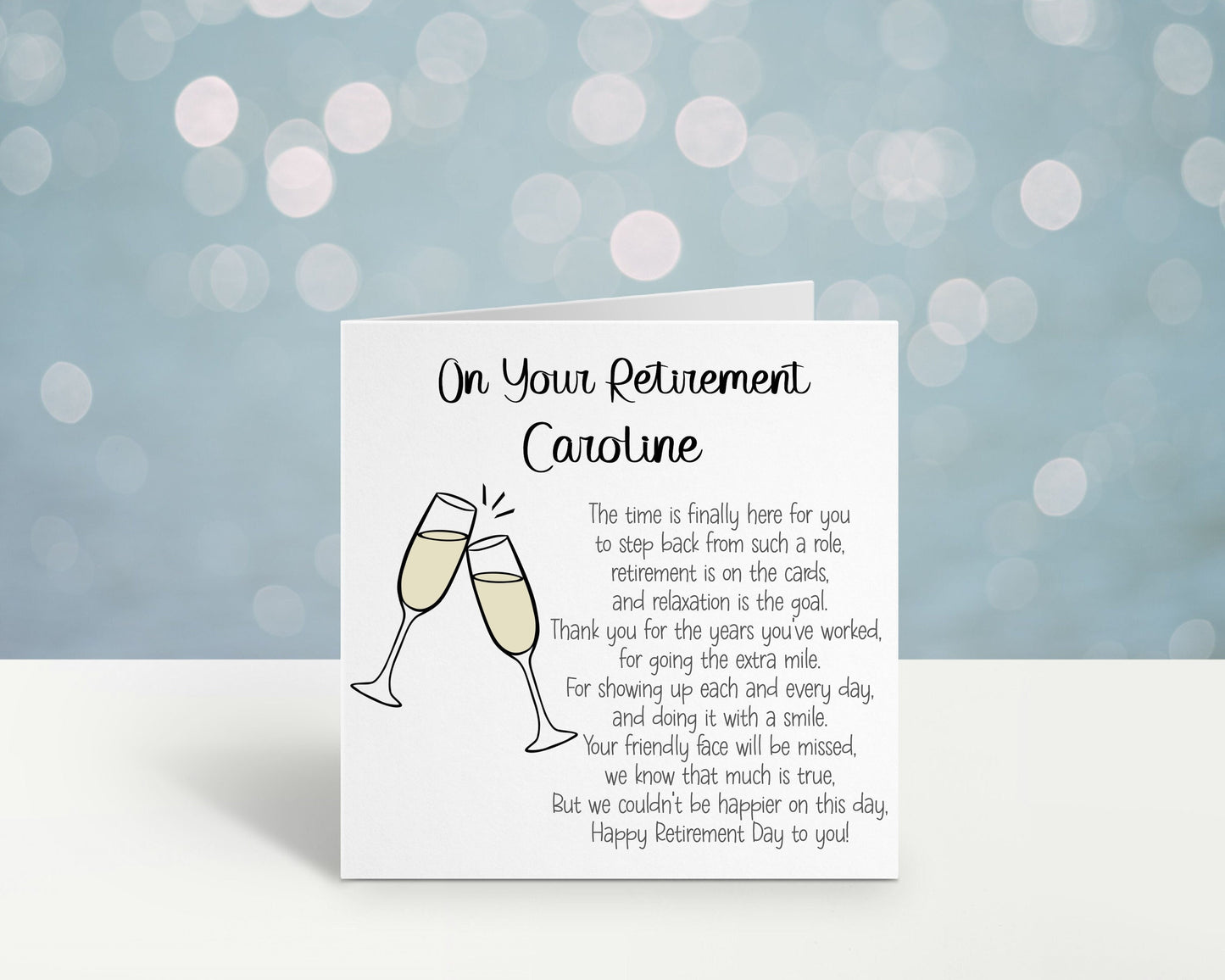 Retirement Card, Personalised Retirement Card For Him, Personalised Retirement Card For Her, Male Retirement Card, Female Retirement Card