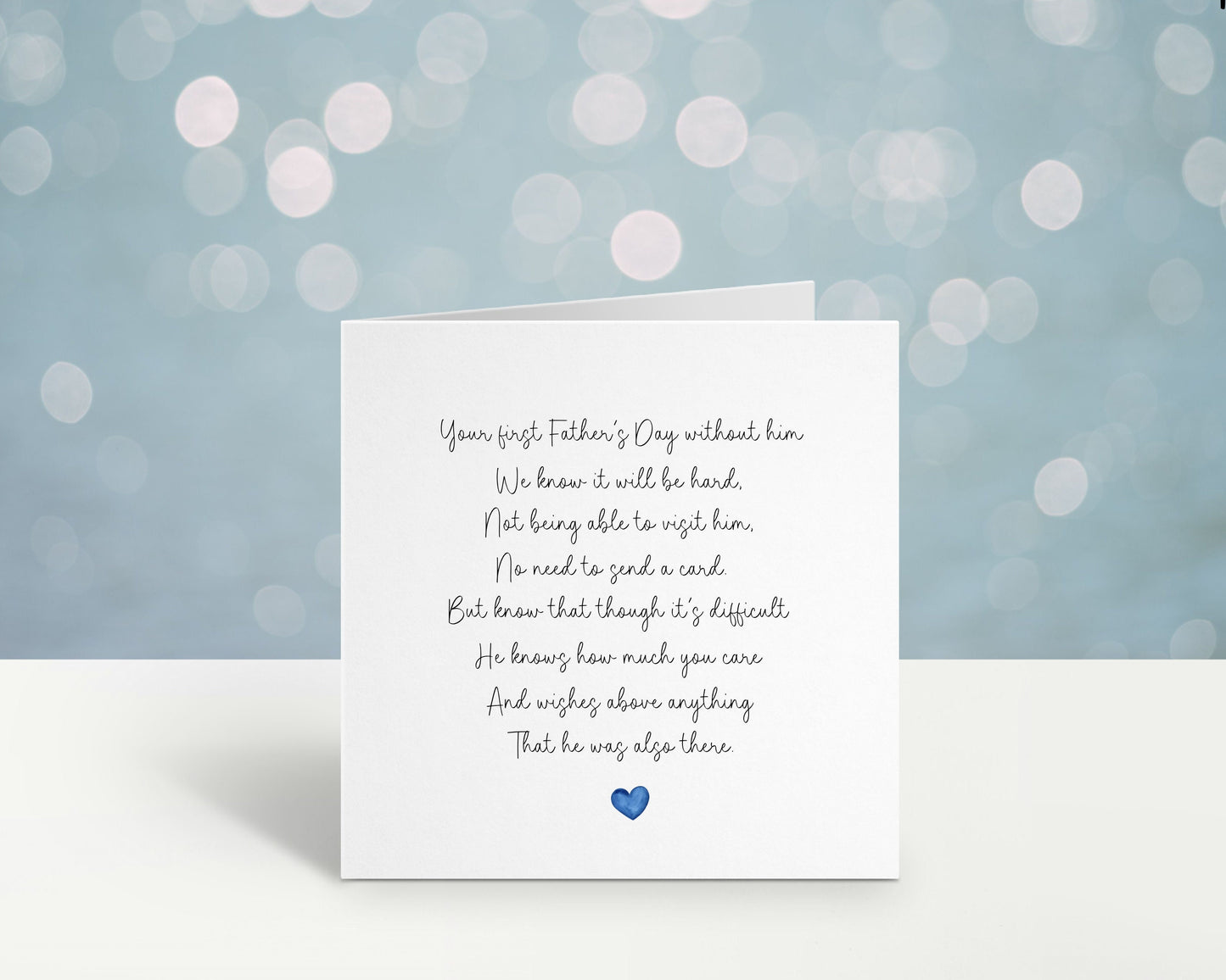 Fathers Day Card, 1st Fathers Day Without Him, Thinking Of You On Fathers Day,