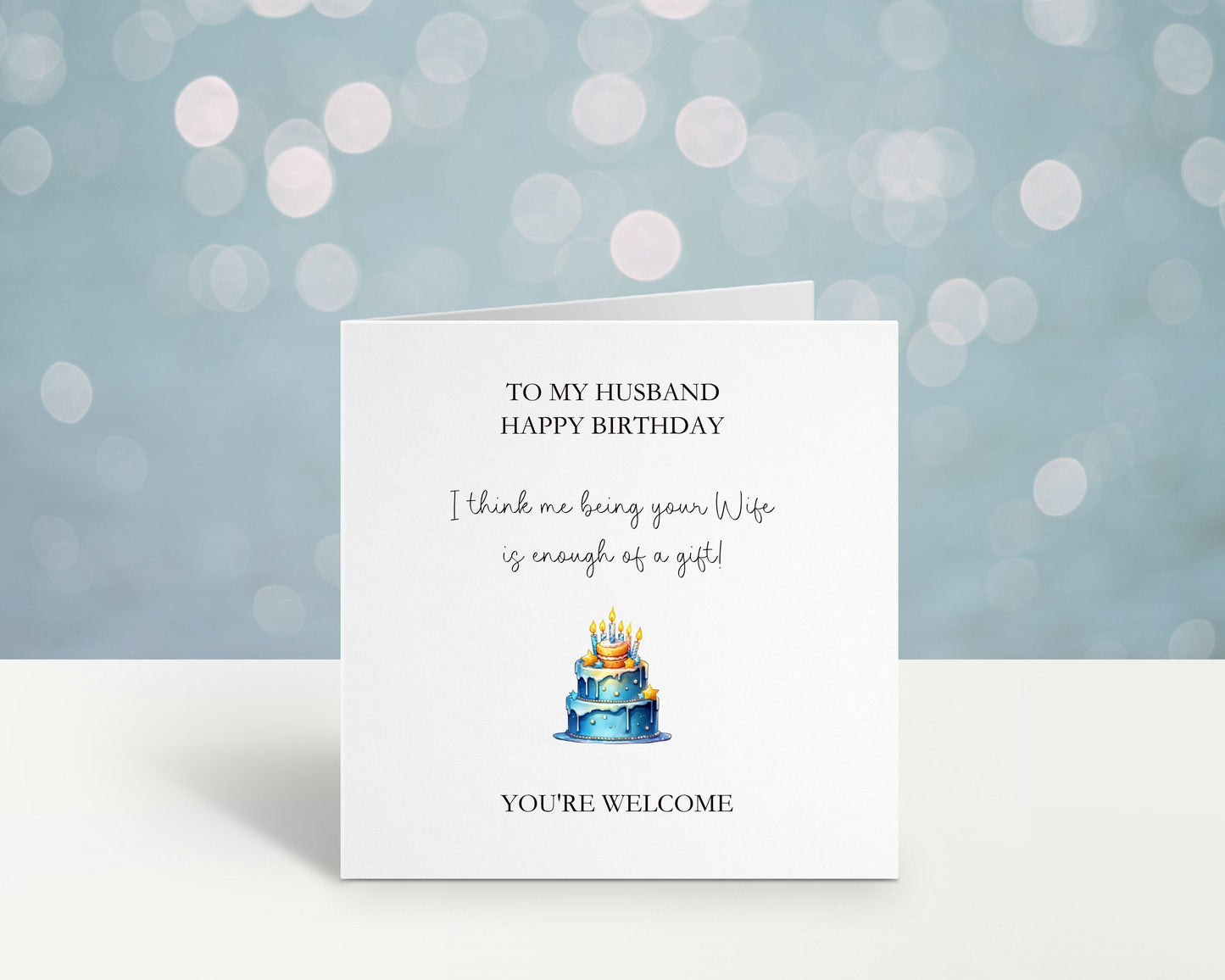 Husband Funny Birthday Card, Happy Birthday With Love From The Best Decision You Ever Made Card, Funny Birthday Card
